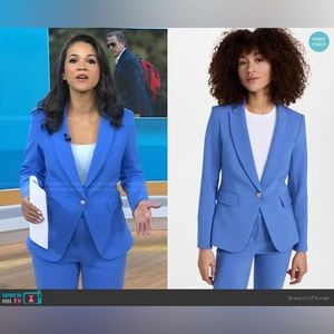 💙 Veronica Beard Cutaway Dickey Jacket in Bluebell